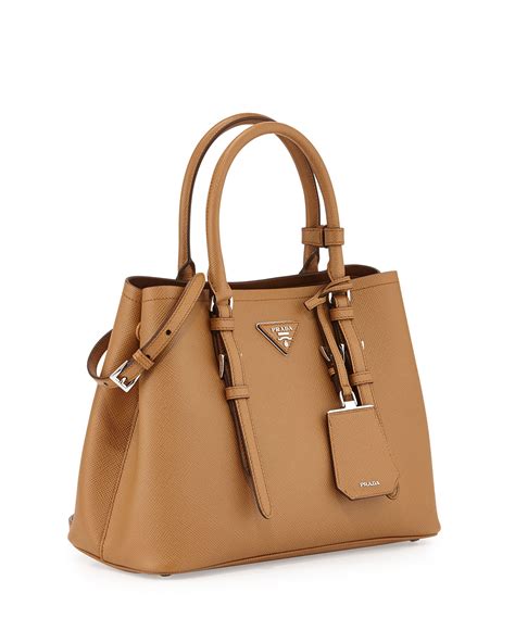 prada saffiano brown